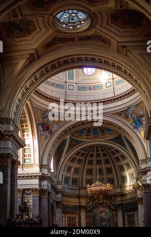Coupole de Brompton Oratoire, une grande église catholique néo-classique de Knightsbridge, Londres. Conçu en 1880. Cupola ajouté en 1895. Banque D'Images