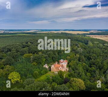 Château en ruines à Mikosszeplak, Hongrie Banque D'Images