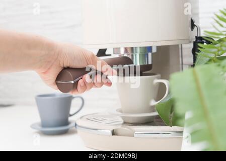 Marqueur à café professionnel pour la maison Banque D'Images