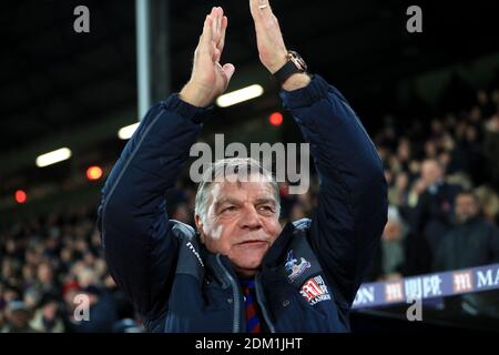 Photo du dossier datée du 03-01-2017, de Sam Allardyce, gestionnaire du Crystal Palace. Banque D'Images