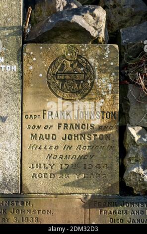 Commonwealth war grave. Blackburn Cemetery. Stock Photo