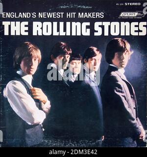 ROLLING STONES AUTO TITRÉ JAUNE LONDRES PS 375 12  LP - Vintage vinyle couverture Banque D'Images
