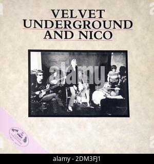 Velvet Underground & Nico Andy Warhol - Vintage Vinyl Record Cover03 Banque D'Images