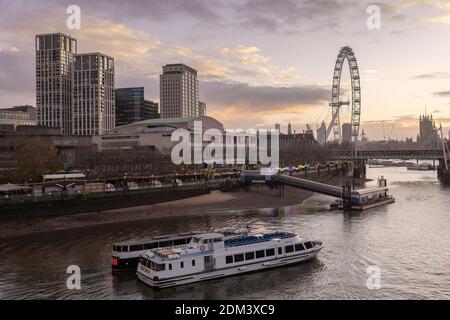 The Southbank Centre on the 11th December in South London in the United Kingdom. Photo by Sam Mellish Stock Photo