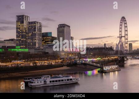 The Southbank Centre on the 11th December in South London in the United Kingdom. Photo by Sam Mellish Stock Photo