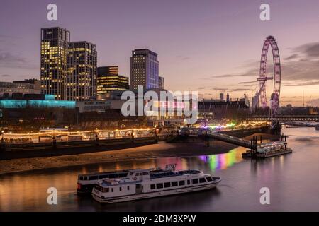 The Southbank Centre on the 11th December in South London in the United Kingdom. Photo by Sam Mellish Stock Photo