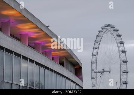 Le Southbank Center le 9 décembre à South London, au Royaume-Uni. Photo de Sam Mellish Banque D'Images