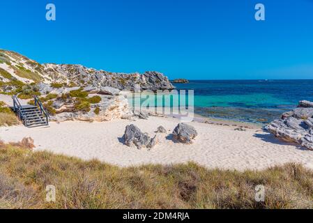 Petite baie de parakeet sur l'île de Rottnest en Australie Banque D'Images