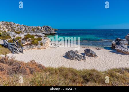 Petite baie de parakeet sur l'île de Rottnest en Australie Banque D'Images