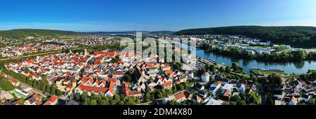 Panorama de Kelheim avec vues de la ville Banque D'Images