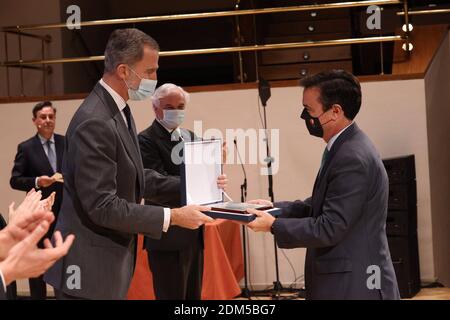 Madrid, Espagne. 16 décembre 2020. Le roi Felipe VIILA Empresariales Prix CEIM à Madrid le mercredi 16 novembre 2020. Credit: CORMON PRESSE/Alamy Live News Banque D'Images