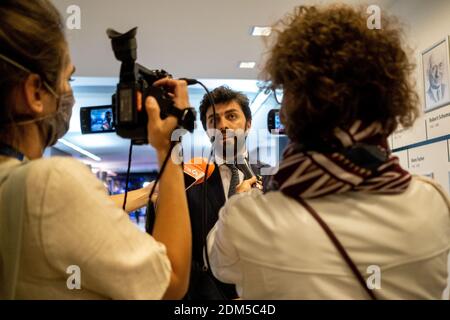 Marco Zanni in the European Parliament in Brussels. Brussels on 2020-06-17. Marco Zanni au Parlement Européen a Bruxelles. Bruxelles le 2020-06-17. Stock Photo