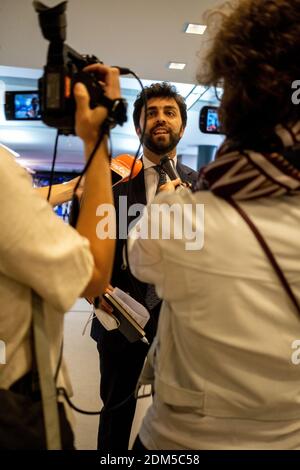 Marco Zanni in the European Parliament in Brussels. Brussels on 2020-06-17. Marco Zanni au Parlement Européen a Bruxelles. Bruxelles le 2020-06-17. Stock Photo