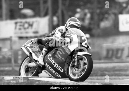 Sito Pons (SP) Honda NSR250, GP moto saison 1987 Banque D'Images