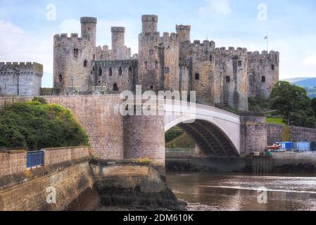 Château de Conwy, Conwy, Pays de Galles, Royaume-Uni Banque D'Images