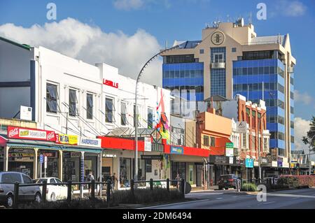 Victoria Street, Hamilton, de la région de Waikato, Nouvelle-Zélande, île du Nord Banque D'Images