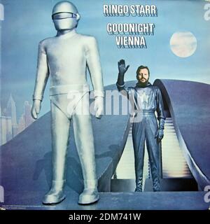 Ringo Starr - Goodnight Vienne - Vintage vinyle album couverture Banque D'Images