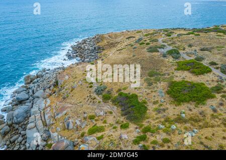 Paysage de l'île de Granite près de Victor Harbor en Australie Banque D'Images