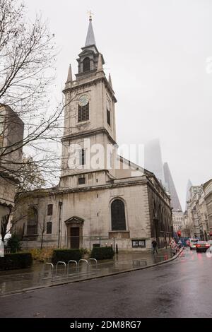 Église de Saint-Laurent Jewry de Sir Christopher Wren, Guildhall Yard, Londres, EC2, Royaume-Uni Banque D'Images