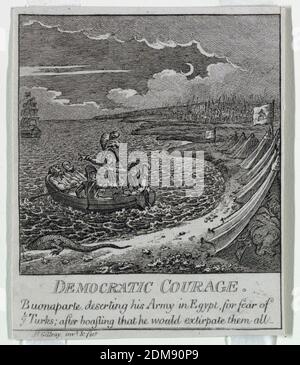 Democracy, or a Sketch o, James Gillray, 1756 – 1815, Heidi Humphrey, Etching support: Papier à colombe blanc posé sur papier à colombe beige, Londres, Angleterre, Angleterre, 1800, conception graphique, Imprimer Banque D'Images