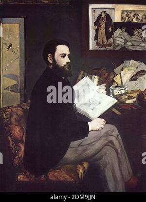 Portrait d'Emile Zola (1868) peinture moderniste française d'Édouard Manet - très haute résolution et image de qualité Banque D'Images