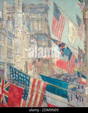 Journée des alliés, mai 1917 peinture impressionniste américaine par Childe Hassam - image de très haute résolution et de qualité Banque D'Images