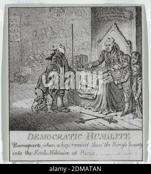 Democracy, or a Sketch o, James Gillray, 1756 – 1815, Heidi Humphrey, Etching support: Papier à colombe blanc posé sur papier à colombe beige, Londres, Angleterre, Angleterre, 1800, conception graphique, Imprimer Banque D'Images