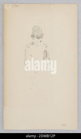 Man, Robert Frederick Blum, cuisine américaine, 1857–1903, Graphite sur papier vélin, États-Unis, 1881, figures, dessin Banque D'Images