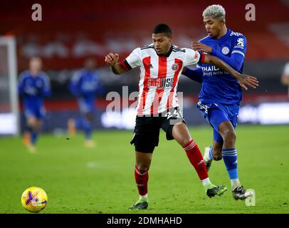 Photo du dossier datée du 06-12-2020, de Sheffield United, Rhian Brewster (à gauche). Banque D'Images