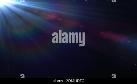 Éclairage abstrait pour l'arrière-plan.éclat solaire avec arrière-plan de lumière du spectre. De beaux rayons de lumière Banque D'Images