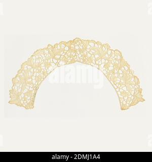 Collier, Moyen: lin technique: Dentelles, Collar dans un dessin de fleurs et de feuilles., Autriche, fin du XIXe siècle, dentelle, Collar Banque D'Images