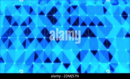 Arrière-plan abstrait de forme triangulaire bleue.Design de forme moderne.Mosaïque de grille bleue Arrière-plan Banque D'Images