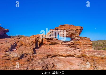 Fenêtre nature au parc national de Kalbarri en Australie Banque D'Images