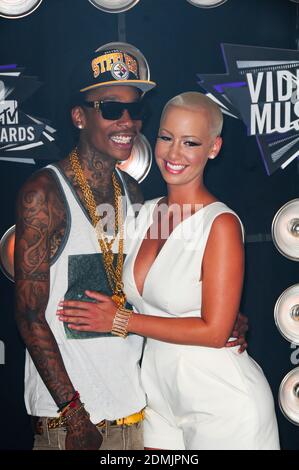 Amber Rose et Wiz Khalifa au MTV Video Music Awards 2011 à LA Live - Los Angeles, Californie - 8.28.201 Banque D'Images