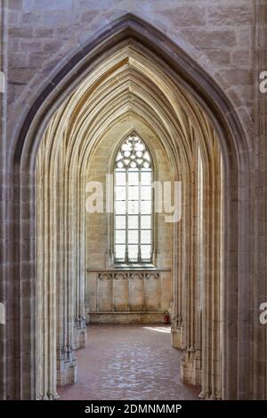 Bourg-en-Bresse (centre-est de la France) : intérieur de l'église du monastère royal de Brou l'église est un chef-d'œuvre du style flamboyant de Banque D'Images