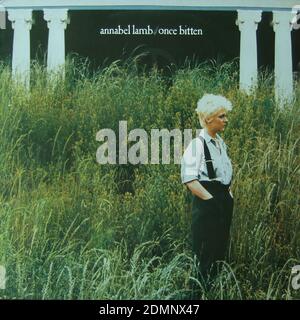 Annabel Lamb - Once Bitten - Vintage vinyl album cover Stock Photo