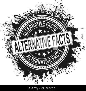 Sceau Vector Stamp - faits alternatifs pour un régime alternatif Illustration de Vecteur