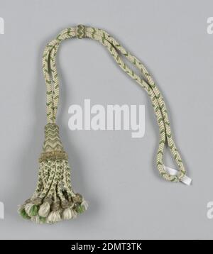 Tassel, Moyen: Soie, fil métallique, Espagne, 18ème siècle, finitions, Tassel Banque D'Images