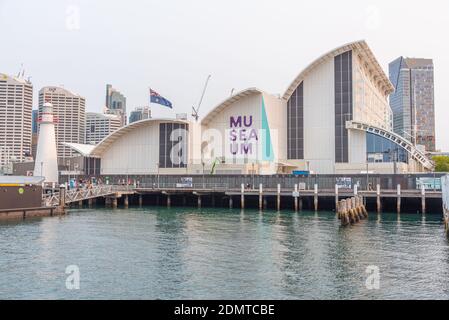 SYDNEY, AUSTRALIA, DECEMBER 30, 2019: Outdoor display at Australian National Maritime Museum in Sydney, Austalia Stock Photo