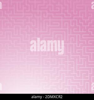 Motif de labyrinthe de couleur carrée. Illustration vectorielle plate simple. Pour la conception de papiers peints, tissus, papier d'emballage, couvertures, sites Web Illustration de Vecteur