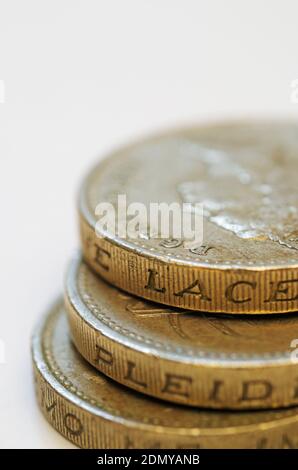 pièces en livres anciennes empilées Banque D'Images