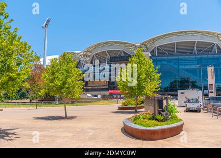 ADÉLAÏDE, AUSTRALIE, 7 JANVIER 2020 : entrée à l'Adelaide Oval en Australie Banque D'Images