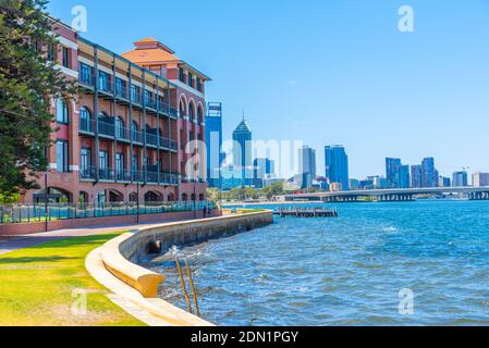 PERTH, AUSTRALIE, 18 JANVIER 2020 : ancienne brasserie cygne à Perth, Australie Banque D'Images