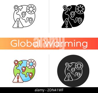 Icône maladies de masse Illustration de Vecteur