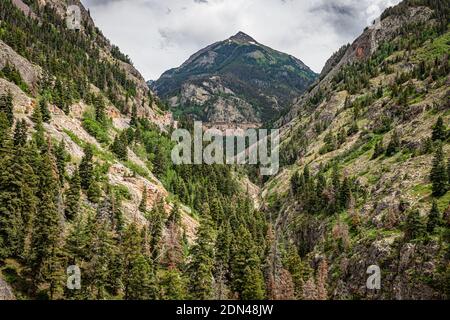 Le San Juan Skyway est un composant du Colorado Pittoresque et historique Byway System qui forme un 233 mile Boucle dans la partie sud-ouest du Colorado Banque D'Images