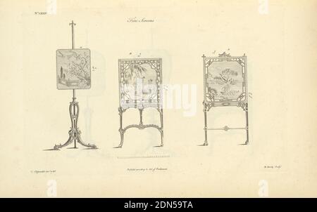 The Gentleman's and Cabinet-Maker's Director, Etching on off-White patching, England, 1755, Furniture, Print Banque D'Images