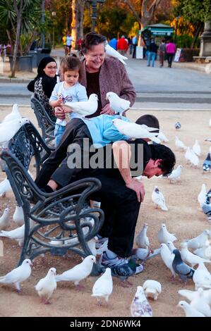 Maria Lusia Park à Séville, Espagne Banque D'Images