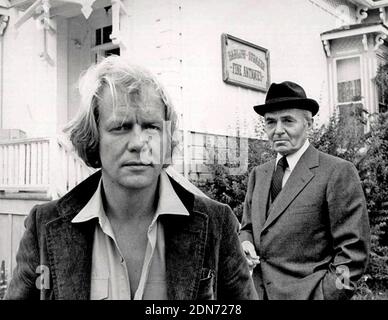 LOT de SALEM 1979 Warner Bros. Mini-série de télévision avec David Soul à gauche comme Ben Mears et James Mason comme Richard Straker Banque D'Images