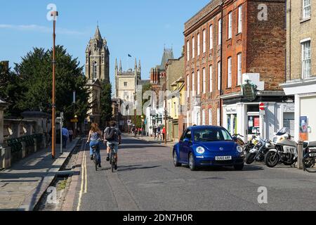 Trumpington Street à Cambridge, Cambridgeshire Angleterre Royaume-Uni Banque D'Images