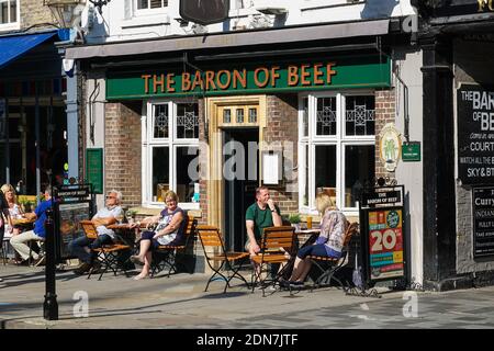 Le Baron of Beef pub et restaurant à Cambridge, Cambridgeshire Angleterre Royaume-Uni Banque D'Images